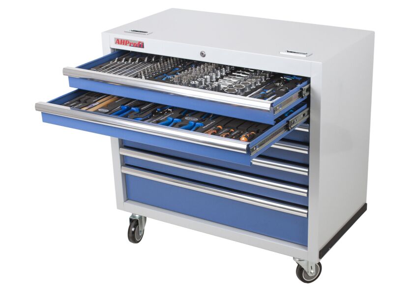 Dielenský vozík s náradím, 7 zásuviek - MTGC1307WBBAL