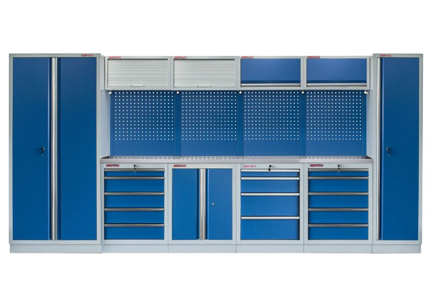 Kvalitný PROFI BLUE dielenský nábytok 4235 x 495 x 2000 mm - MTGS1300AC