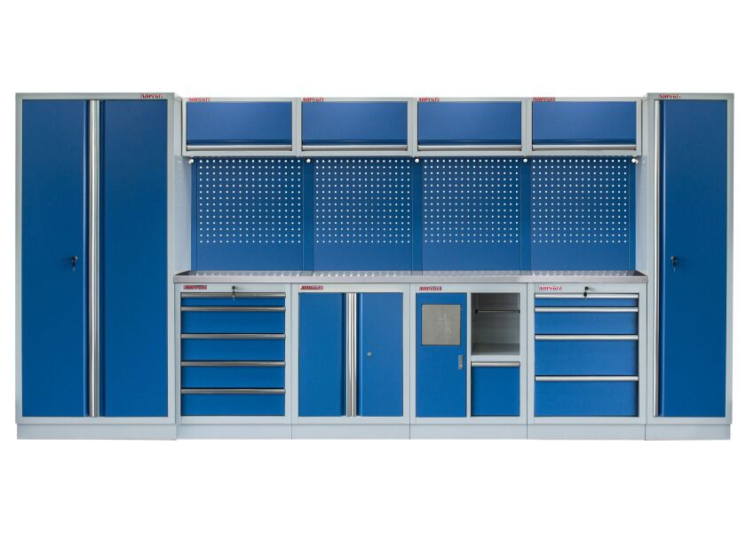 Kvalitný PROFI BLUE dielenský nábytok 4235 x 495 x 2000 mm - MTGS1300AG
