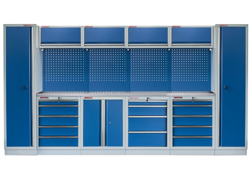 Kvalitný PROFI BLUE dielenský nábytok 3920 x 495 x 2000 mm - MTGS1300AV