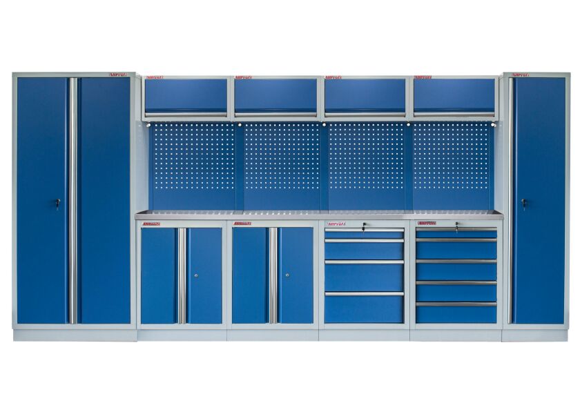Kvalitný PROFI BLUE dielenský nábytok 4235 x 495 x 2000 mm - MTGS1300BB5