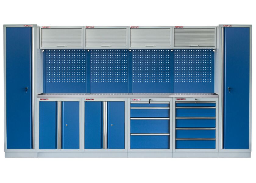 Kvalitný PROFI BLUE dielenský nábytok 3920 x 495 x 2000 mm - MTGS1300BB9