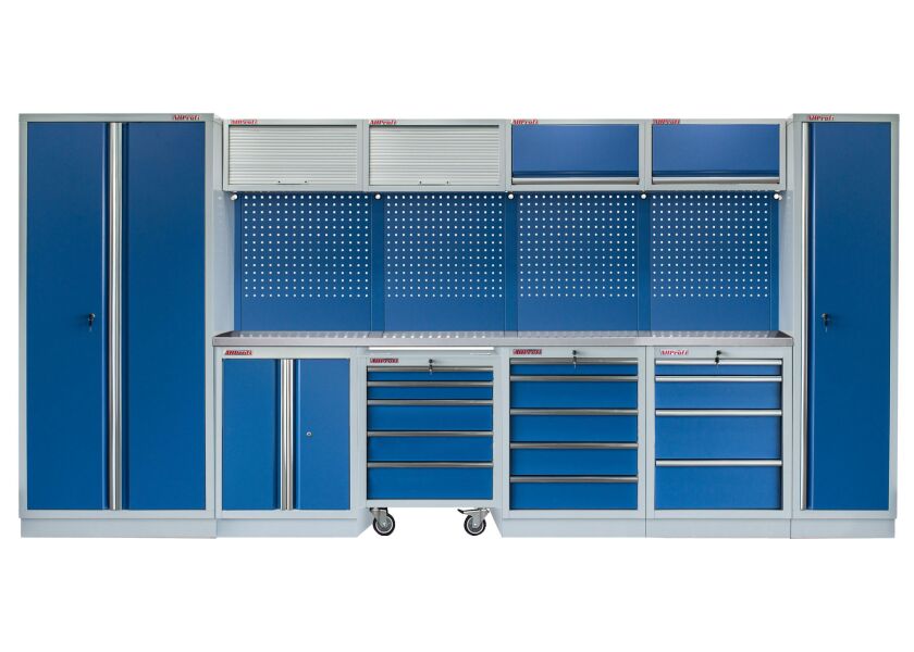 Kvalitný PROFI BLUE dielenský nábytok 4235 x 495 x 2000 mm - MTGS1300VZ4