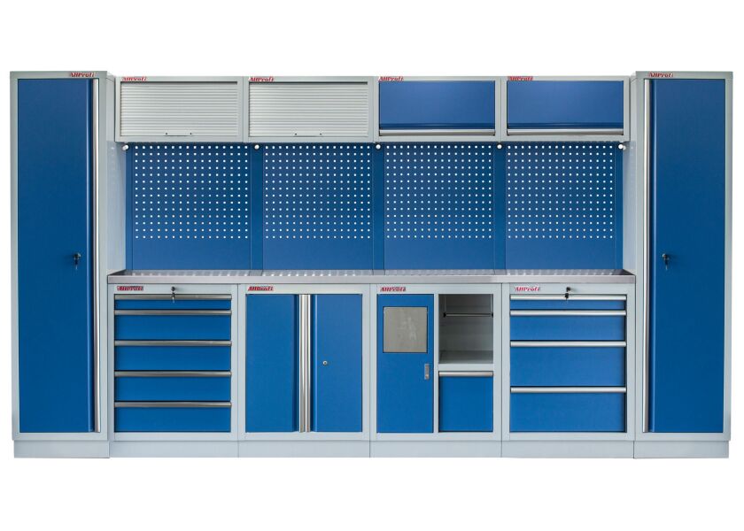 Kvalitný PROFI BLUE dielenský nábytok 3920 x 495 x 2000 mm - MTGS1301AG