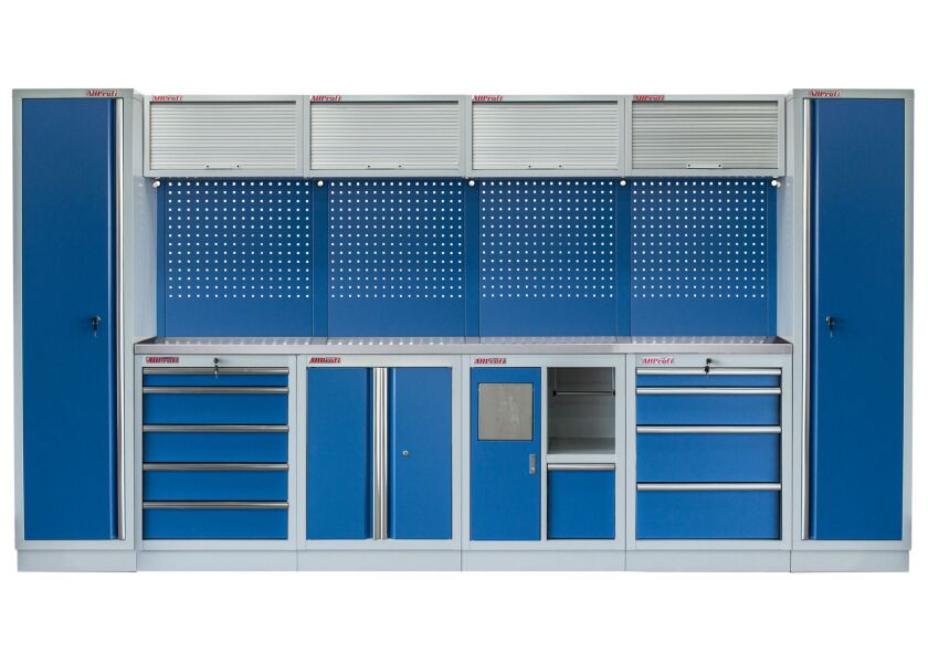 Kvalitný PROFI BLUE dielenský nábytok 3920 x 495 x 2000 mm - MTGS1301AW