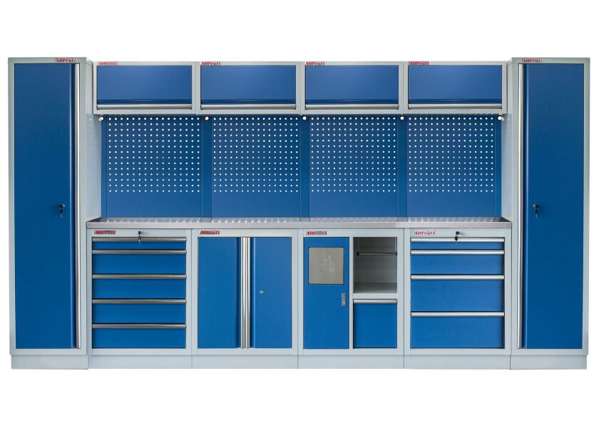 Kvalitný PROFI BLUE dielenský nábytok 3920 x 495 x 2000 mm - MTGS1301AY