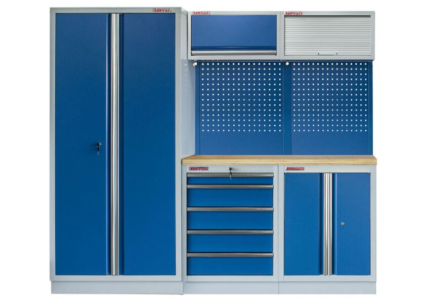Zostava 5 ks kvalitného PROFI BLUE dielenského nábytku - MTGS1301BAL01