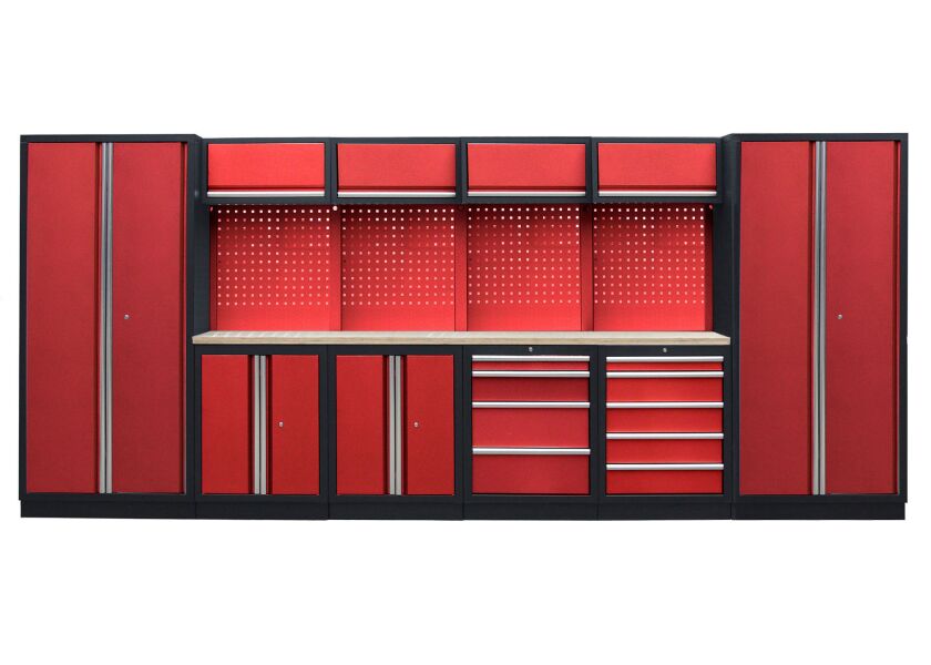 Kvalitný PROFI RED dielenský nábytok - 4535 x 495 x 2000 mm - RTGS1300AA2