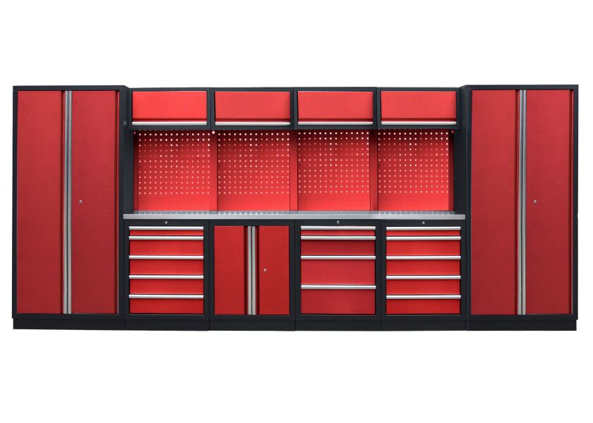 Kvalitný PROFI RED dielenský nábytok - 4535 x 2000 x 495 mm - RTGS1300AP