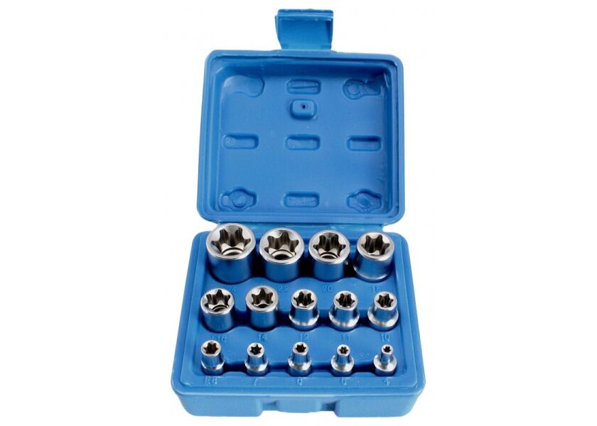 Nástrčné kľúče, E-Torx, E4 - E24, 1/4