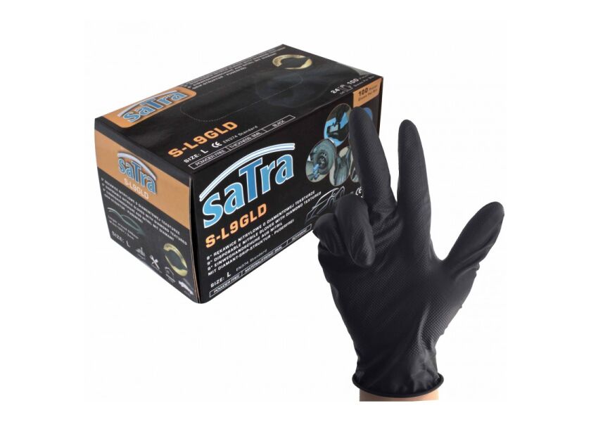 Ochranné jednorázové rukavice, veľkosť L, 100 ks - S-L9GLD