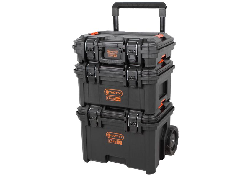 Sada vodotesných kufrov na kolieskach TACTIX, 3 kusy - TC320420