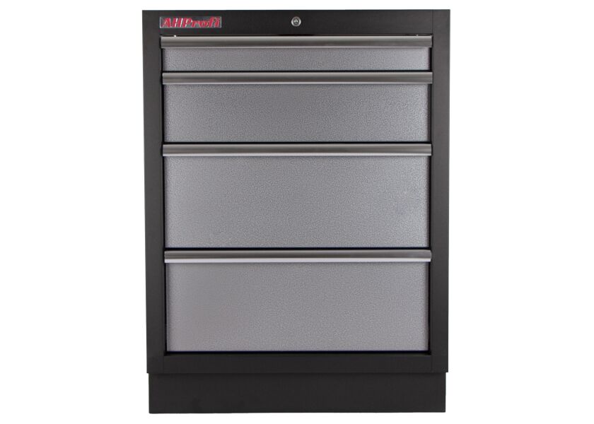 Celokovová dielenská skrinka PROFI so 4- zásuvkami 680x458x910 mm - TGC1304