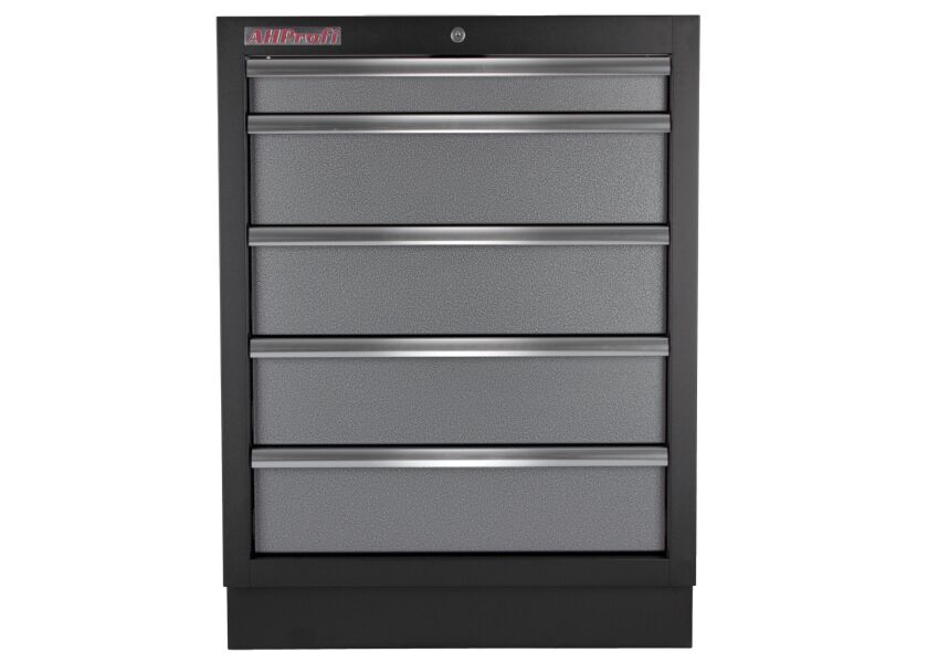 Celokovová dielenská skrinka PROFI s 5-šuflíkmi 680x458x910 mm - TGC1305