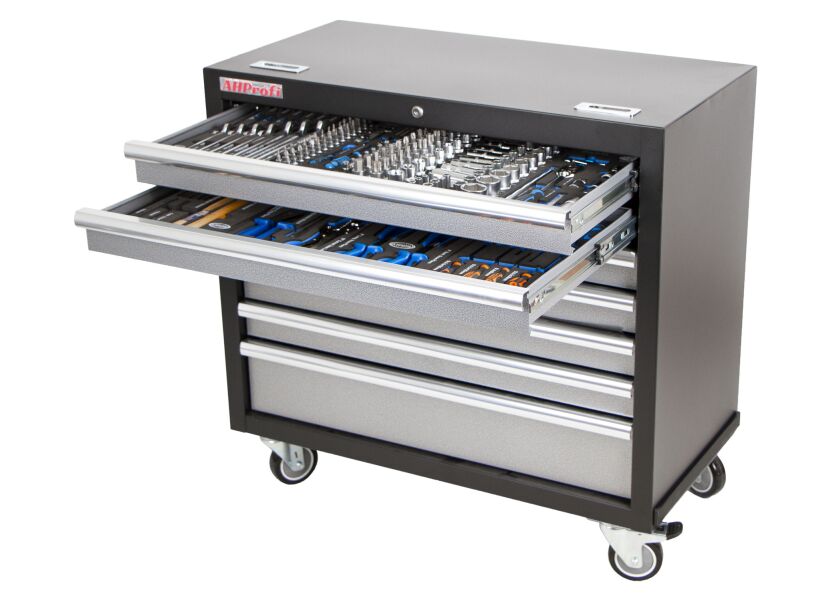 Dielenský vozík s náradím, 7 zásuviek - TGC1307WBBAL