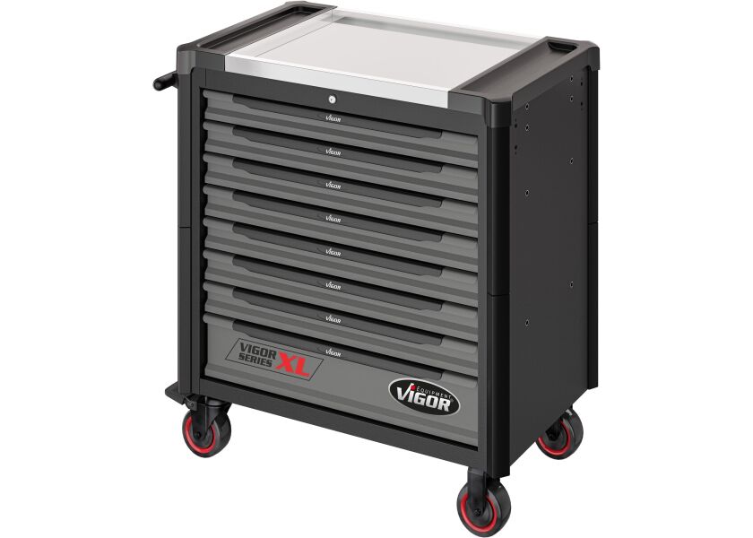 Vigor dielenský vozík na náradie, 8 zásuviek - V4481-X