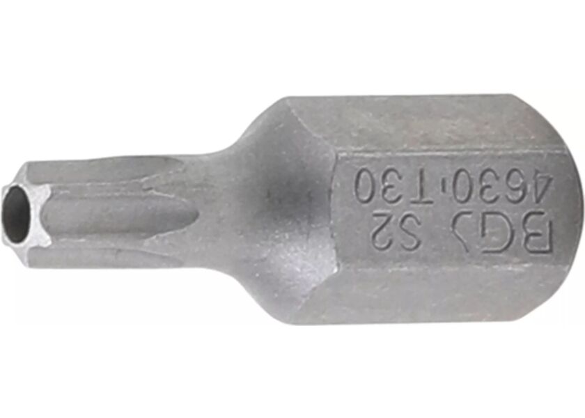 Bit TORX, T30, 10 mm, dĺžka 30 mm, s otvorom - B4630