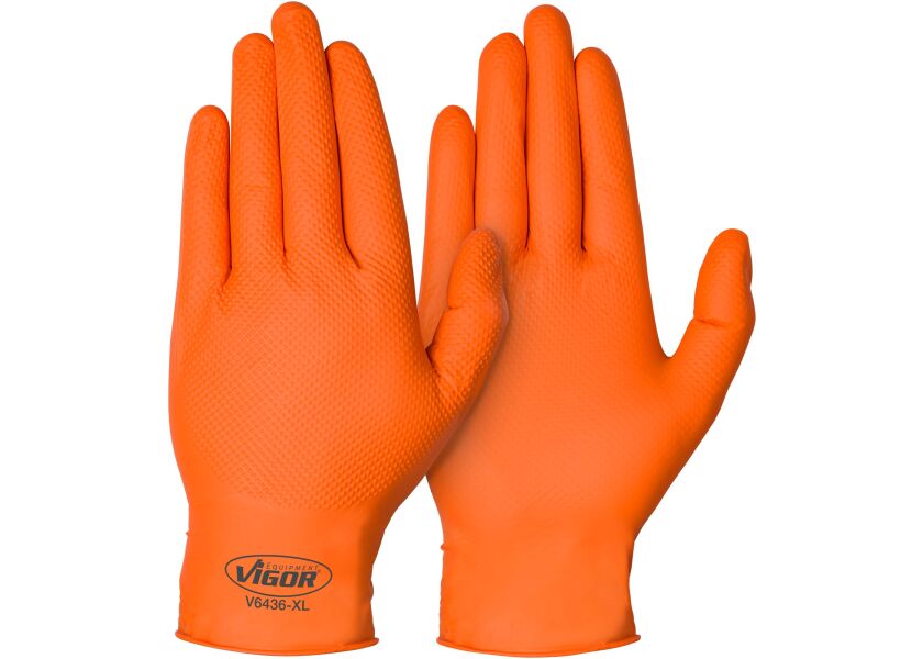 Nitrilové pracovné rukavice, XL, 90 ks - V6436XL