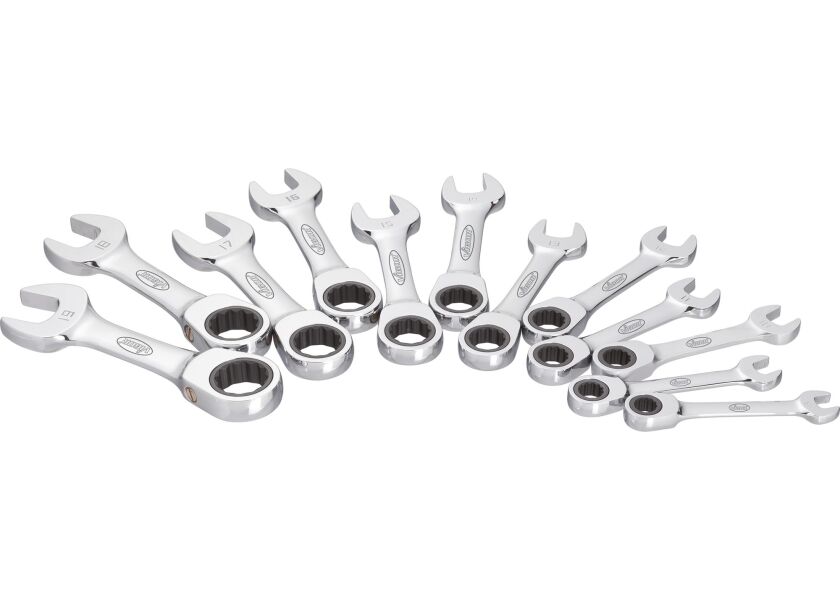 Sada ráčnových očkoplochých klíčů, krátke provedení VIGOR V2821