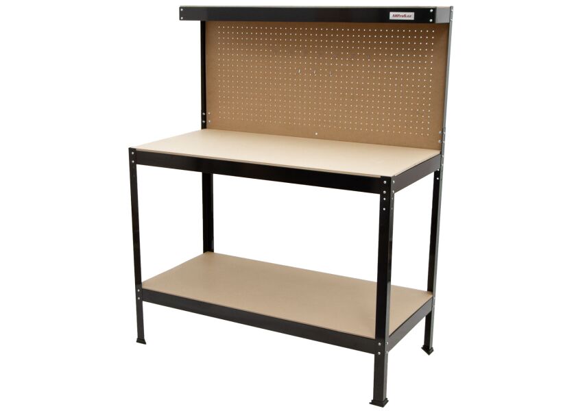 Pracovný stôl s dierovanou doskou a úložným priestorom - WT4300