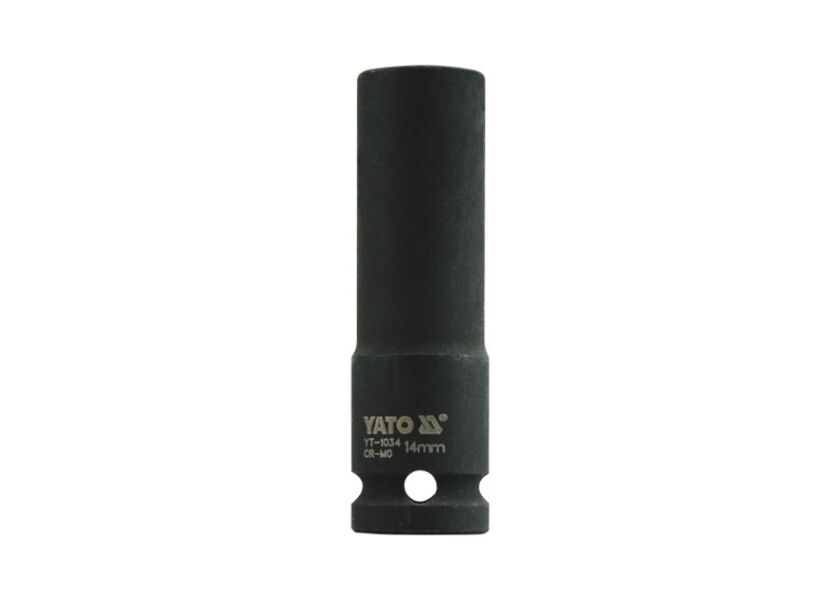 Šesťhranný hlboký nadstavec CrMo - 1/2 palca, 14 mm - YT-1034