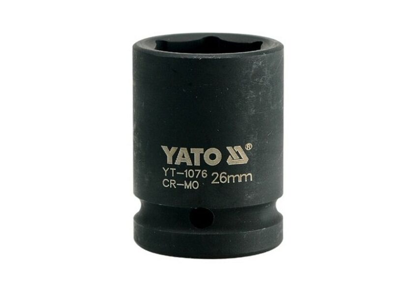 Šesťhranný nadstavec CrMo - 3/4 palca, 26 mm - YT-1076