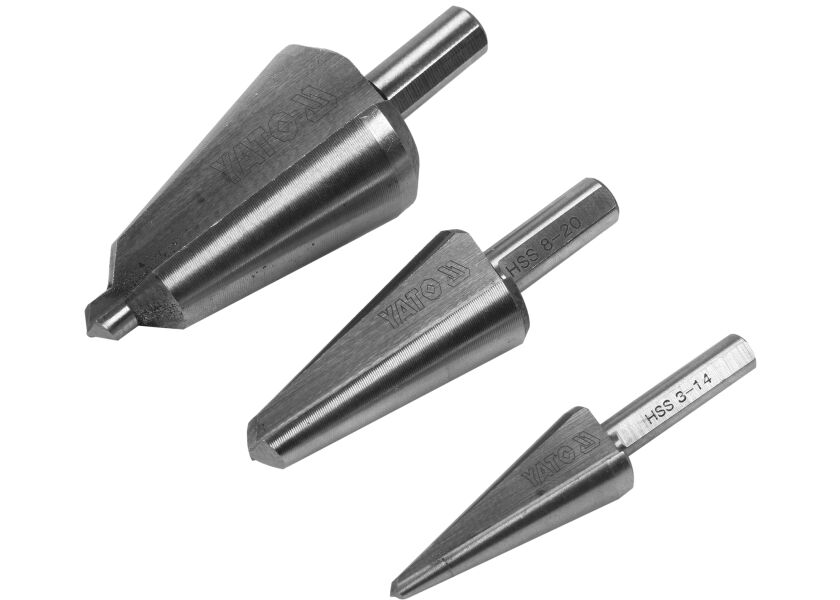 Sada stupňovitých vrtákov, HSS, 3 - 30 mm - YT-44730