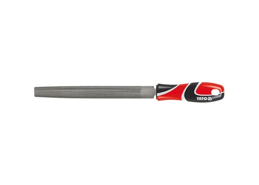 Pilník zámočnícky polguľatý stredne hrubý 200 mm - YT-6188