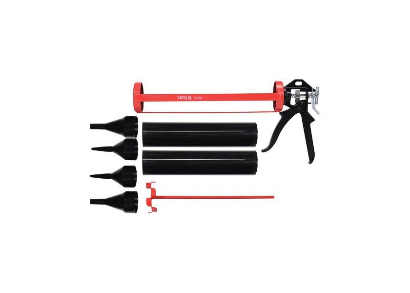 Pištoľ na kartuše s nádobou, 330 mm - YT-67580