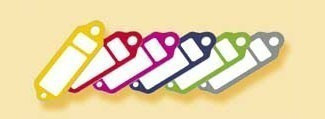 E-shop Prívesky na kľúče Plastik malé - červené - 434020150