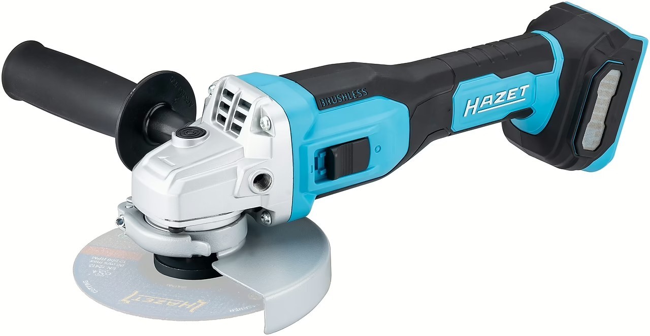 Akumulátorová uhlová brúska HAZET HA265091 – pohľad sprava Akumulátorová uhlová brúska HAZET HA265091 – pohľad sprava