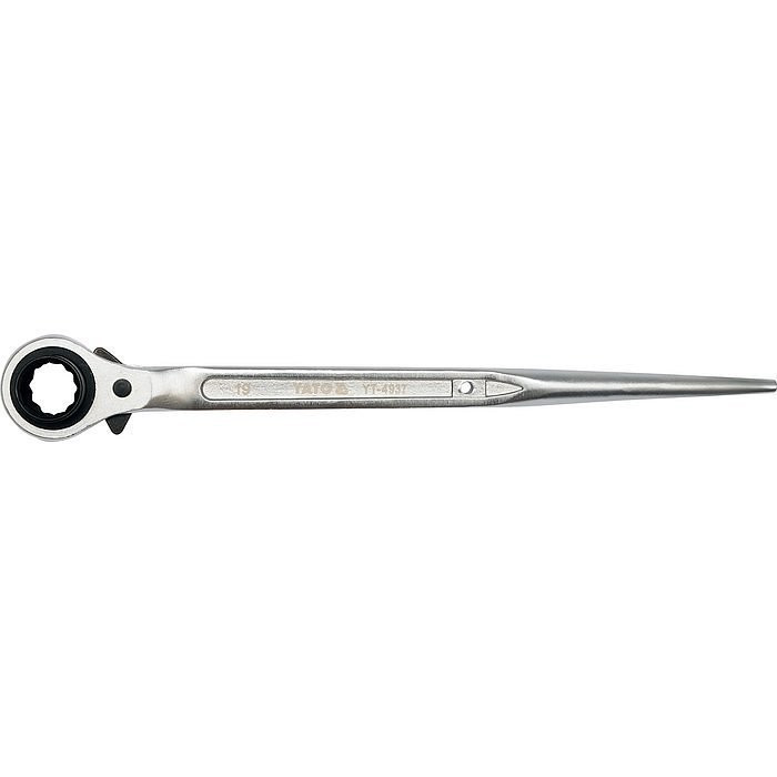 E-shop Prstencový račňový kľúč (Očkový; lešenárska račňa) 19x22 mm - YT-4937
