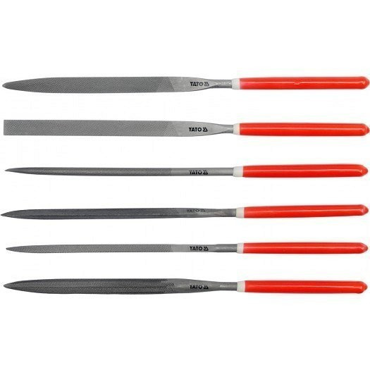 E-shop Sada pilníků jehlových 4 x 160 mm 6 ks - YT-6161