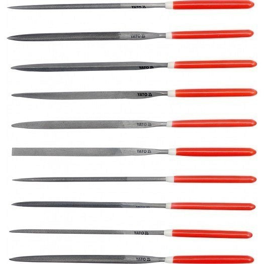 E-shop Sada pilníků jehlových 3 x 140 mm 10 ks - YT-6163
