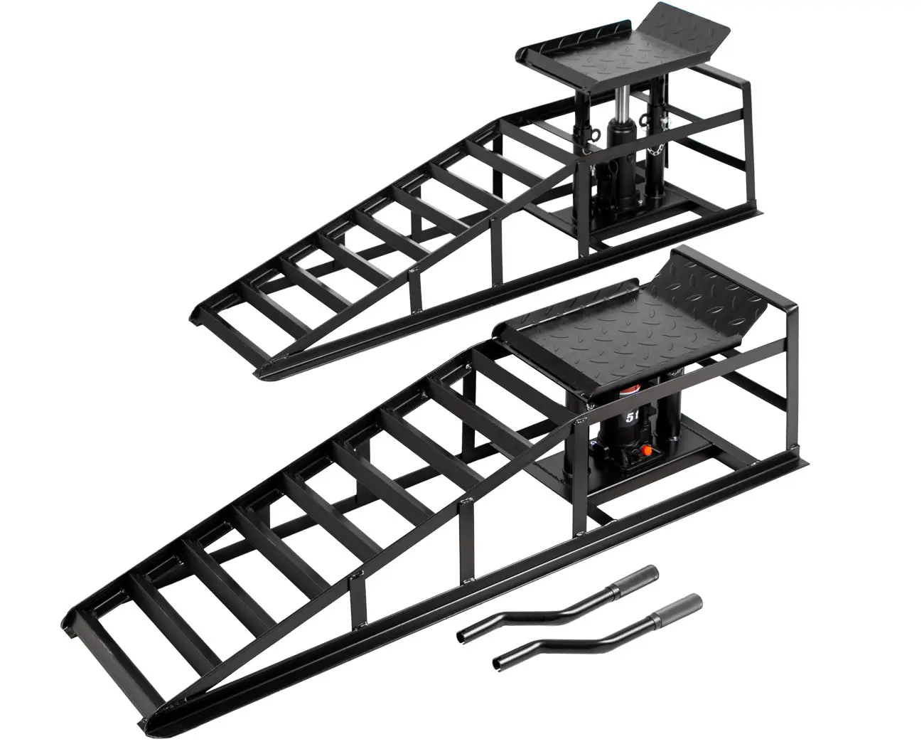 Fotografia produktu: Nájazdové rampy s hydraulickým zdvihákom, pár - 2 t - AH072002