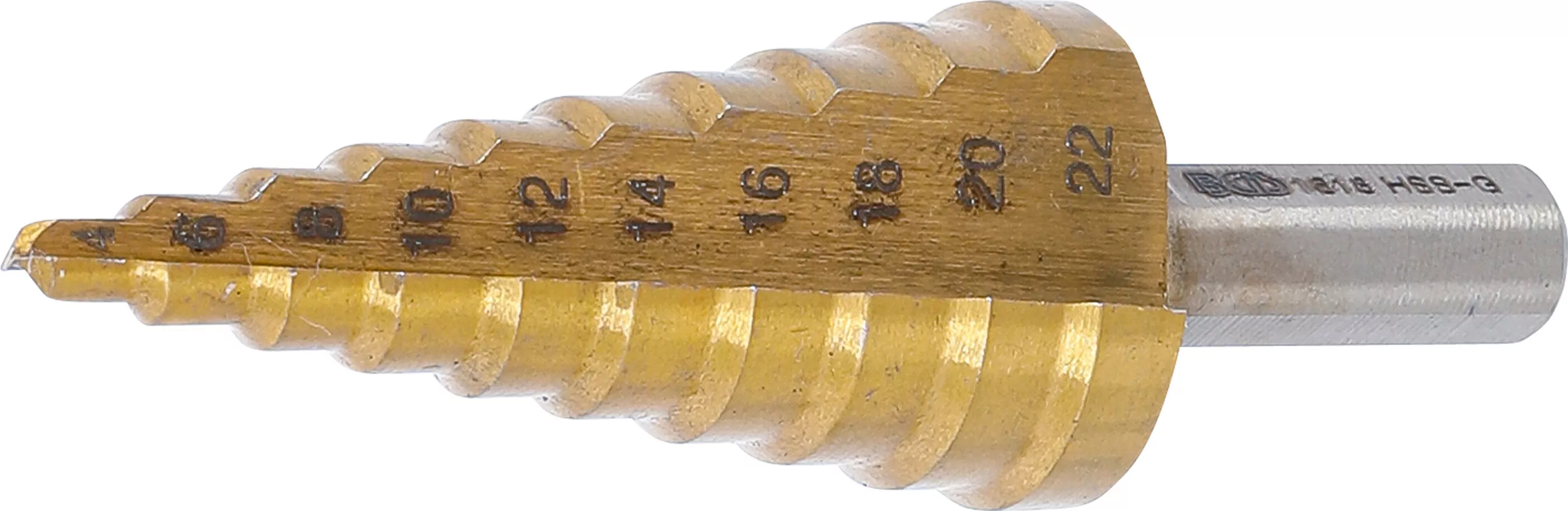 E-shop Stupňovitý kužeľový vrták 4 - 22 mm, HSS - B1618