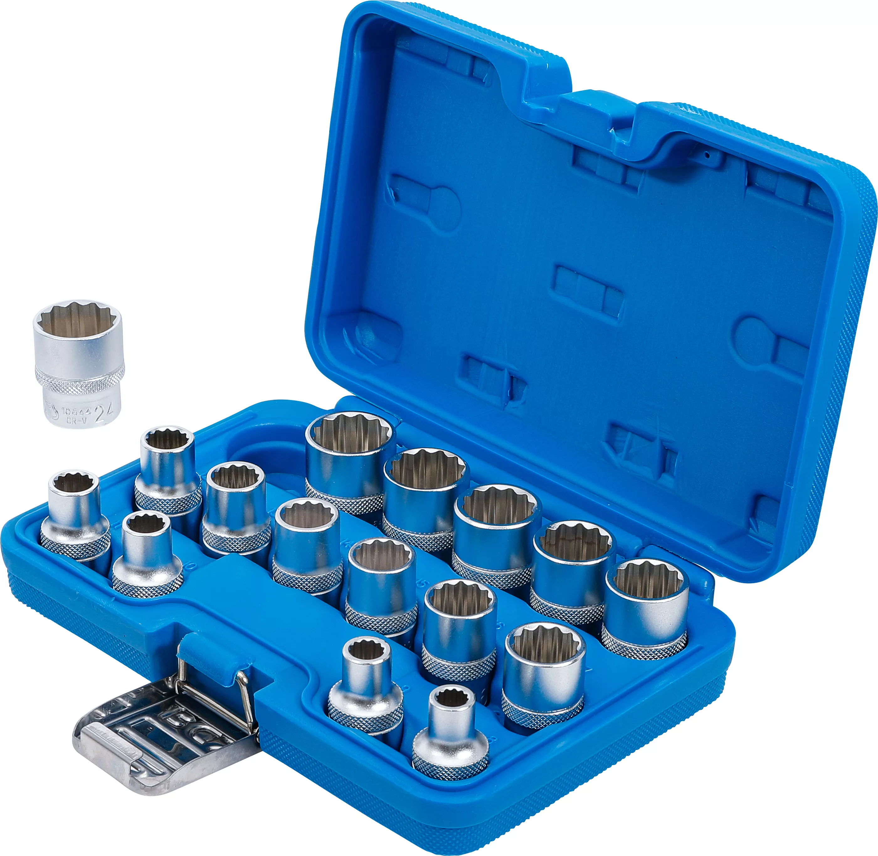 E-shop Nástrčné kľúče, dvanásťhranné, 1/2", 8 - 24 mm, 16 ks - B2226