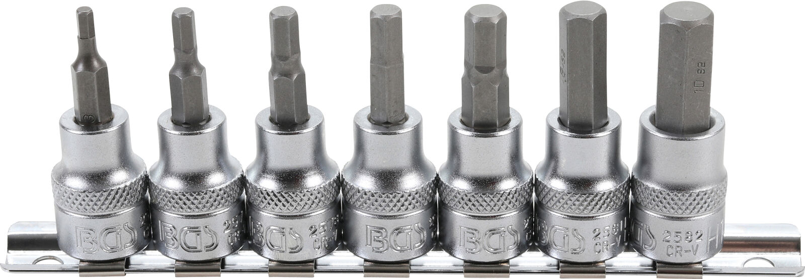 E-shop Hlavica s bitmi IMBUS 3/8", 7 ks, 3 - 10 mm - B5107
