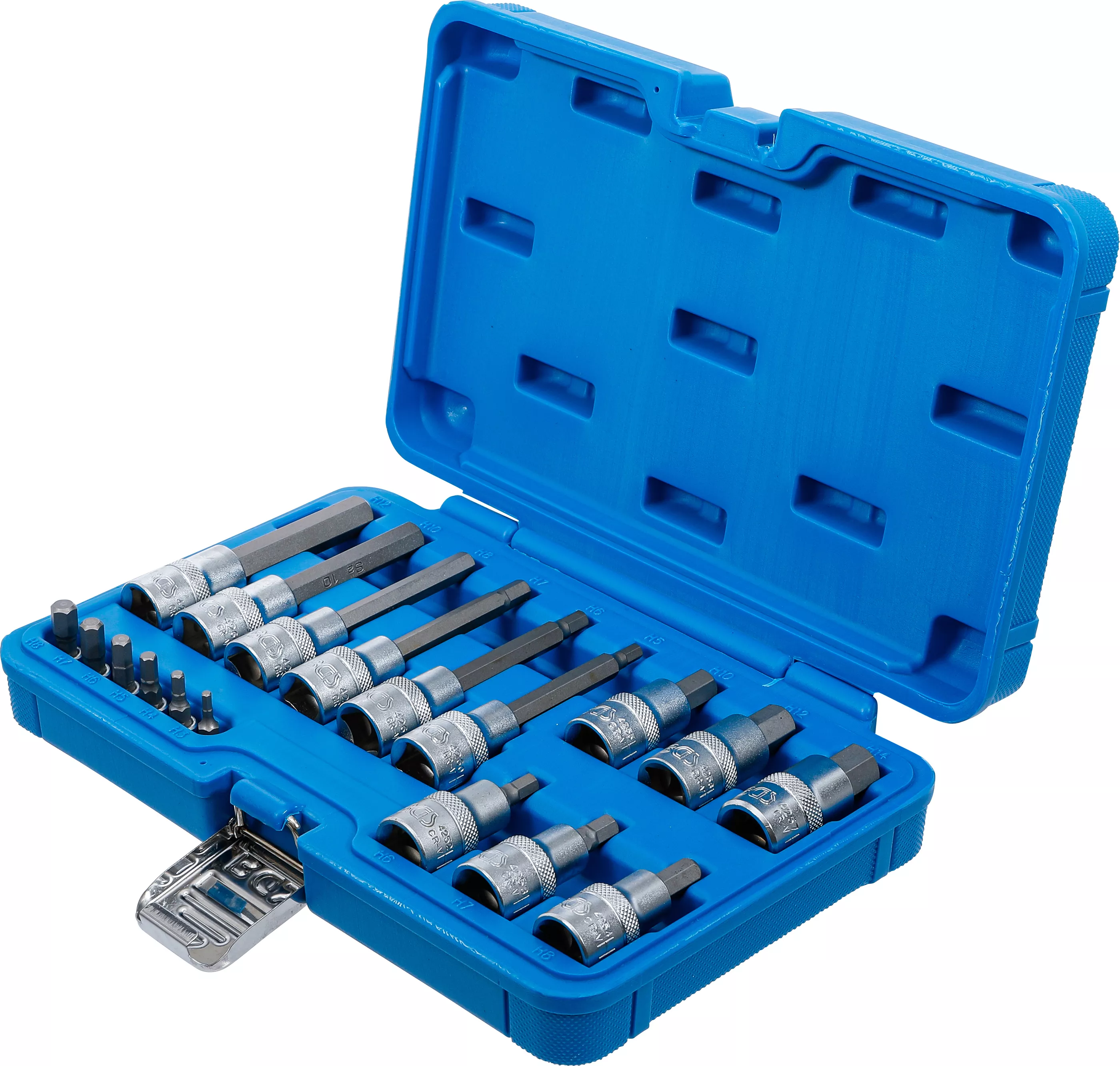 E-shop Sada nástrčných kľúčov, imbus, 1/4", 1/2", 3 - 12 mm, 18 ks - B5171