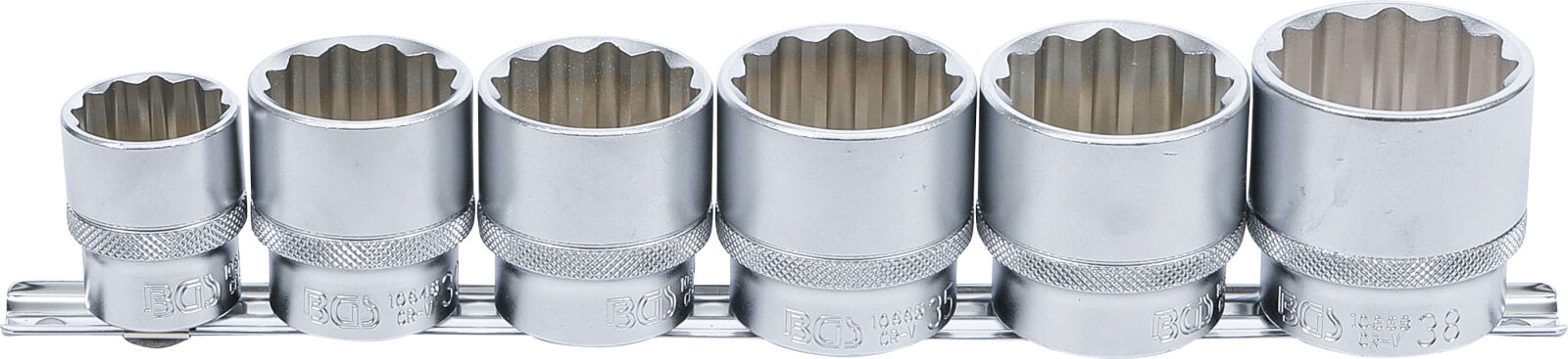 E-shop Nástrčné kľúče, dvanásťhranné, 1/2", 6 ks, 24 - 38 mm - B70102