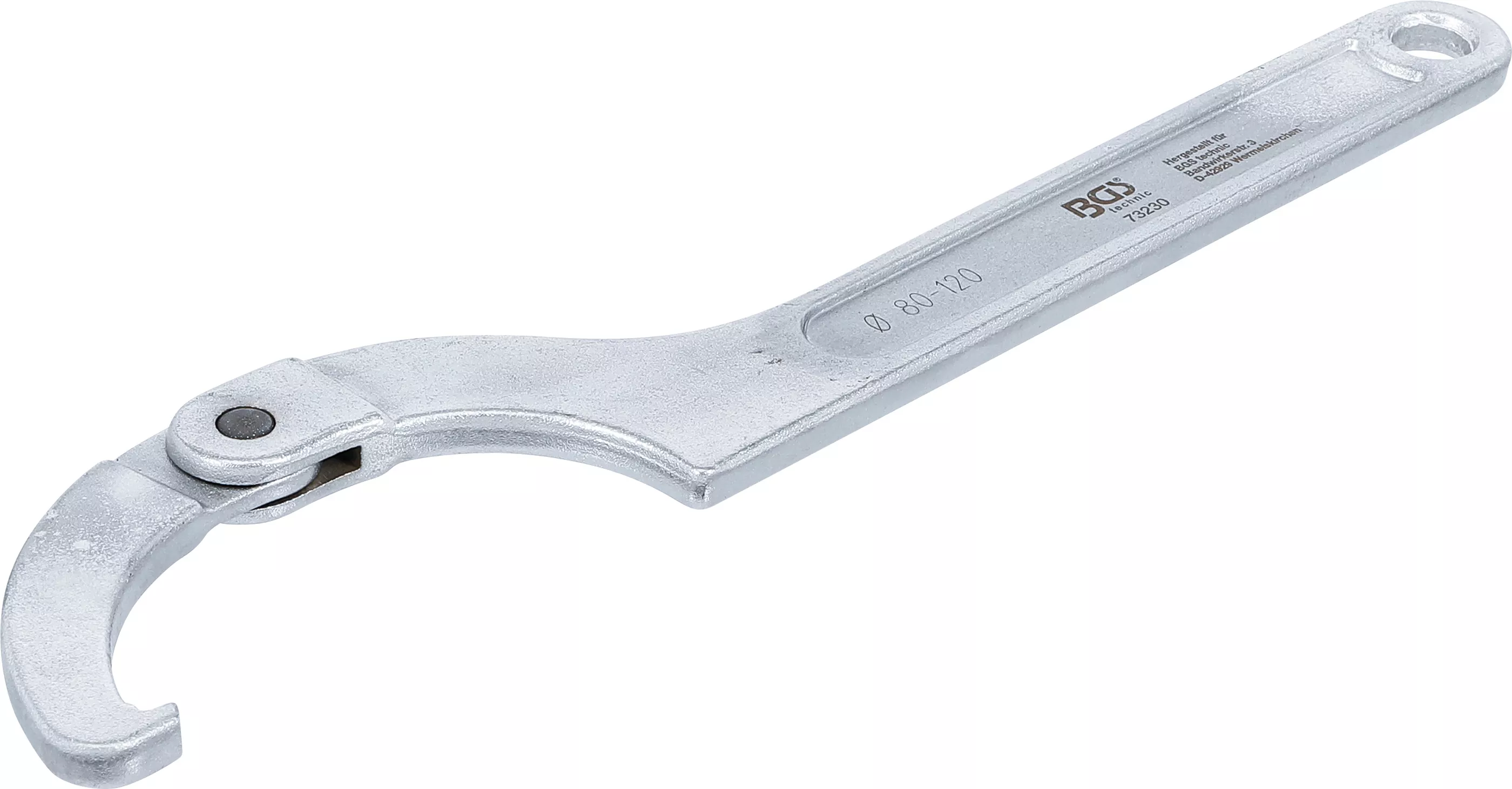 E-shop Hákový kľúč, kĺbový, 80 - 120 mm - B73230