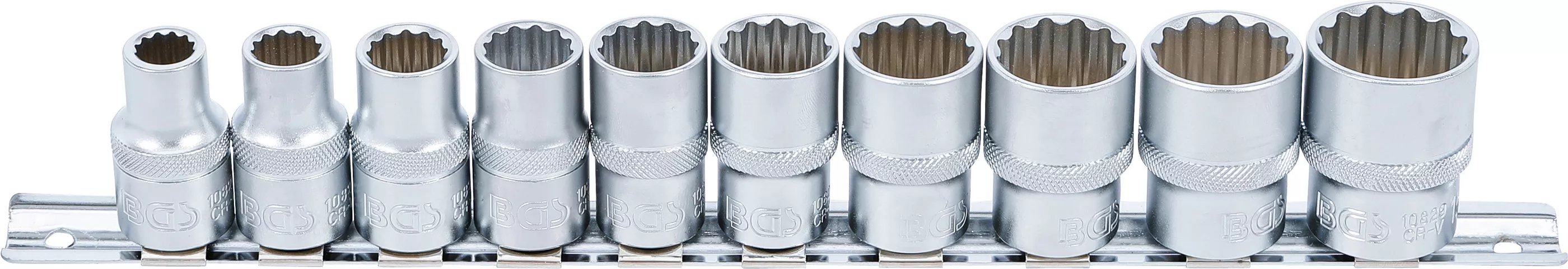 E-shop Nástrčné hlavice dvanásťhranné 1/2", 10 kusov, BGS - B9114