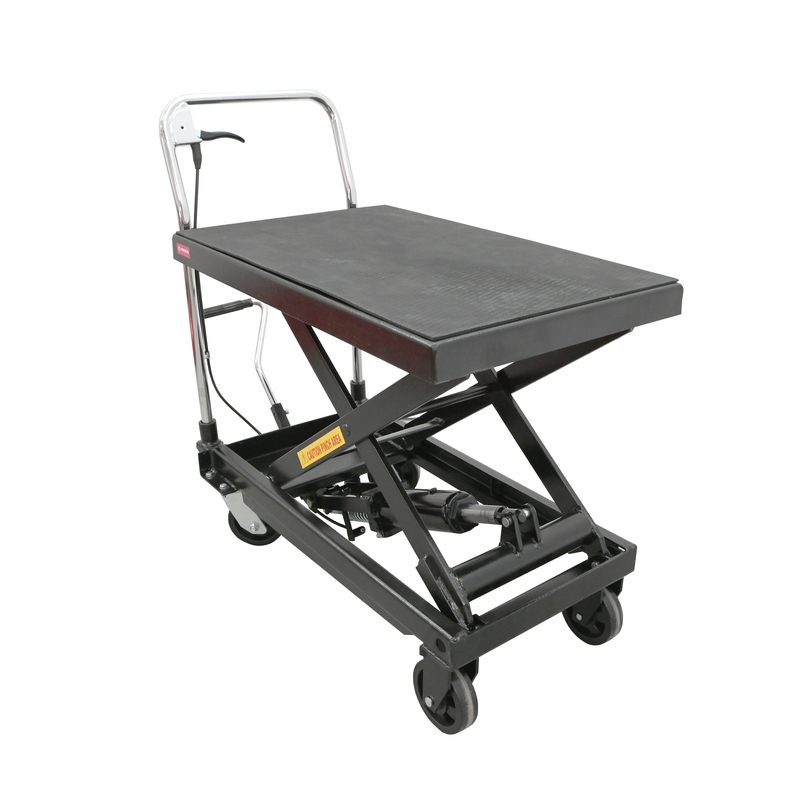 E-shop Hydraulický pojazdný pracovný stôl, 453 kg - F10449