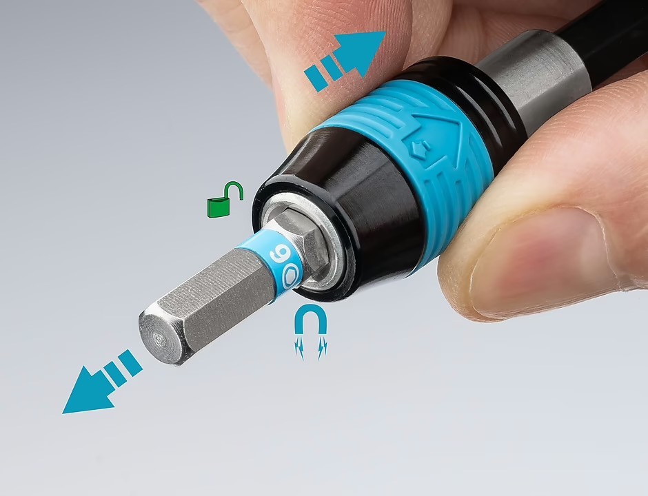 Detail momentového skrutkovača Hazet 6004CT-3 s magnetickým uzáverom Detail momentového skrutkovača Hazet 6004CT-3 s magnetickým uzáverom