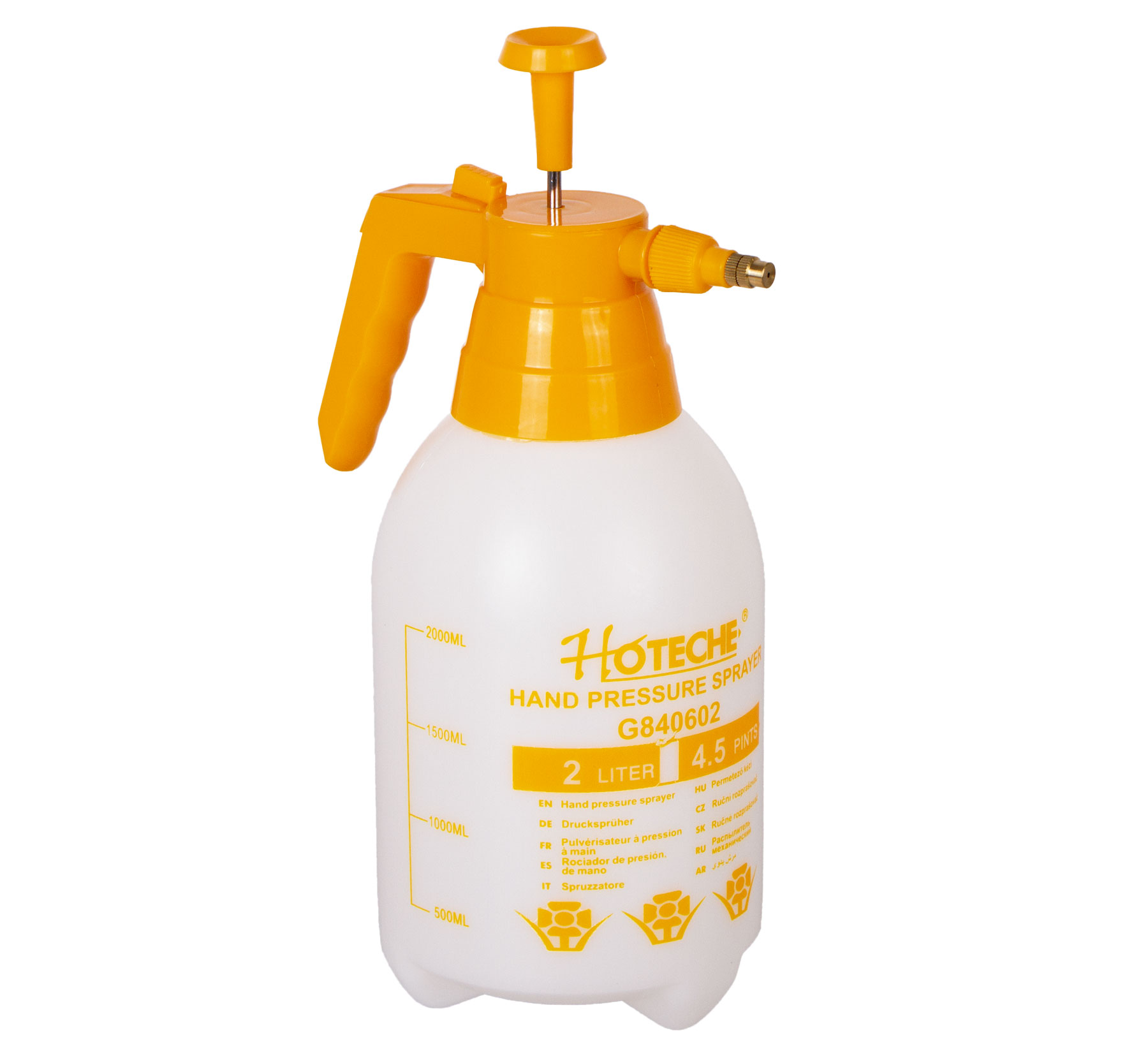 E-shop Ručný tlakový postrekovač, 2 l - HTG840602