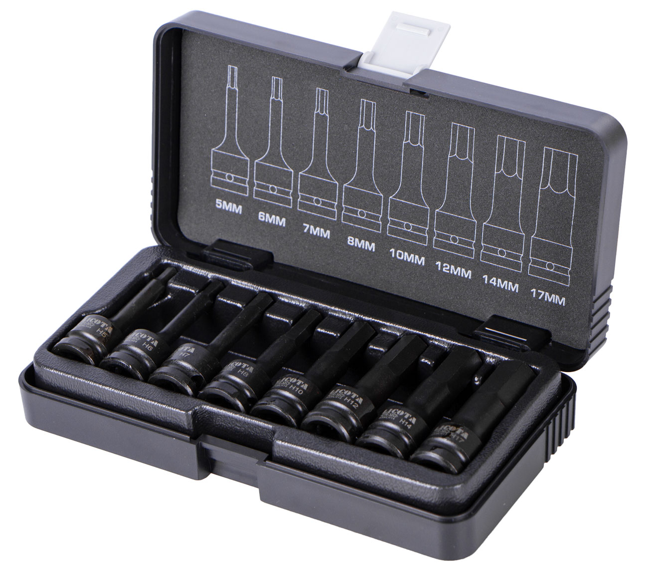 E-shop Sada vonkajších nástrčných kľúčov HEX 1/2" sada 8ks - Liasa40005