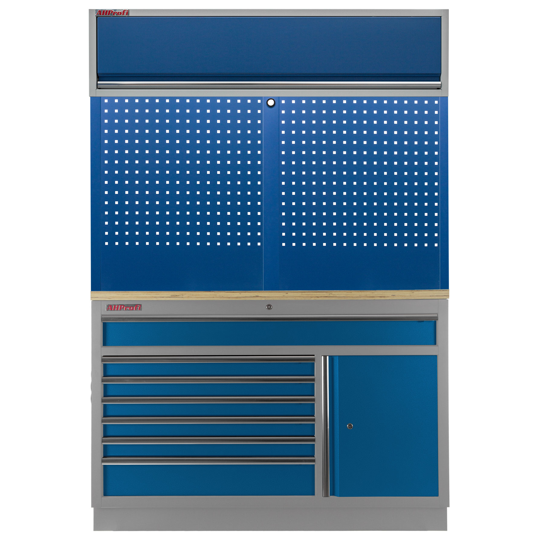E-shop Dielenská zostava PROFI BLUE, 1360 x 495 x 2000 mm - MTGC1371BAL