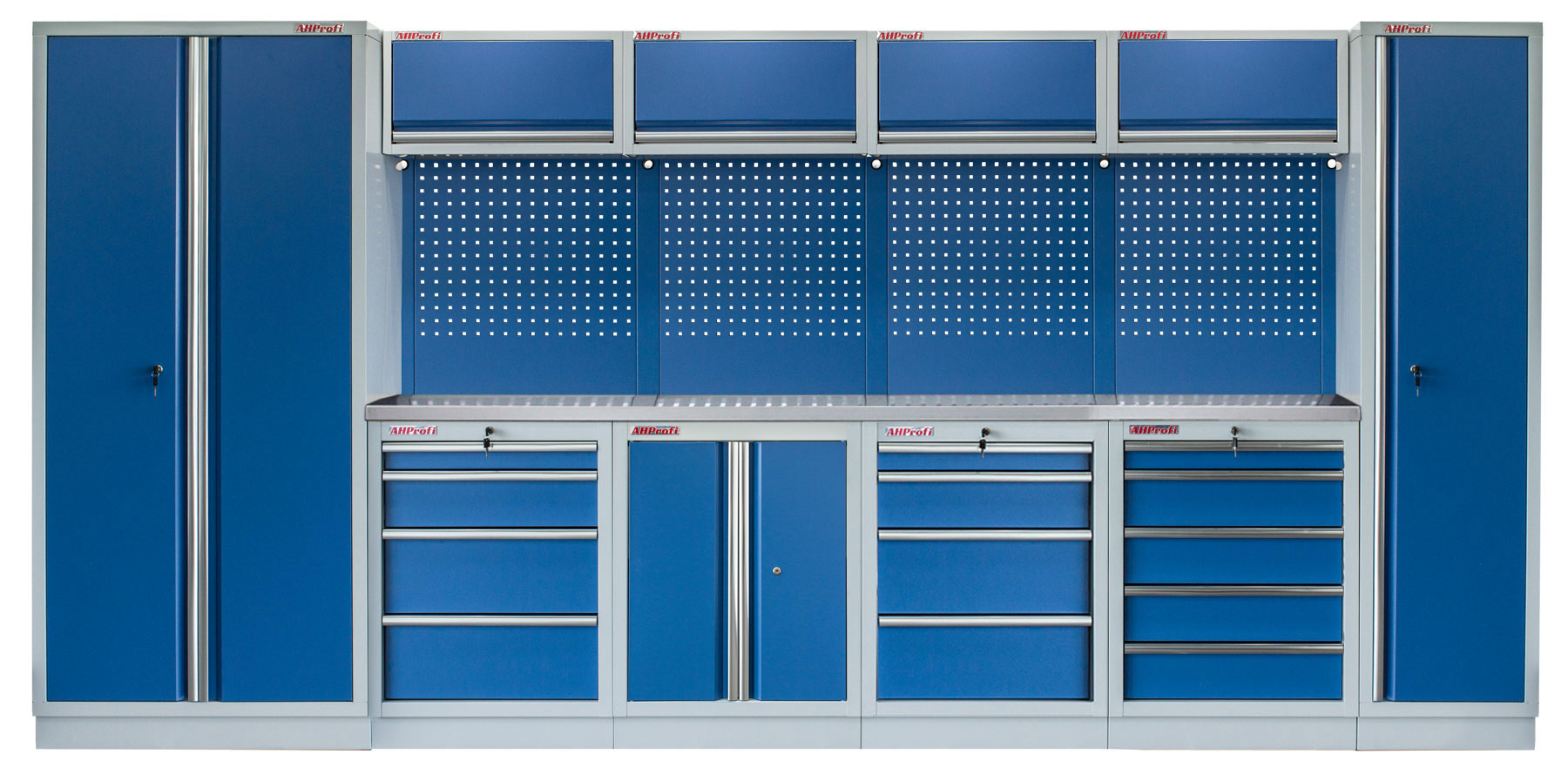 E-shop Kvalitný PROFI BLUE dielenský nábytok 4235 x 495 x 2000 mm - MTGS1300A55