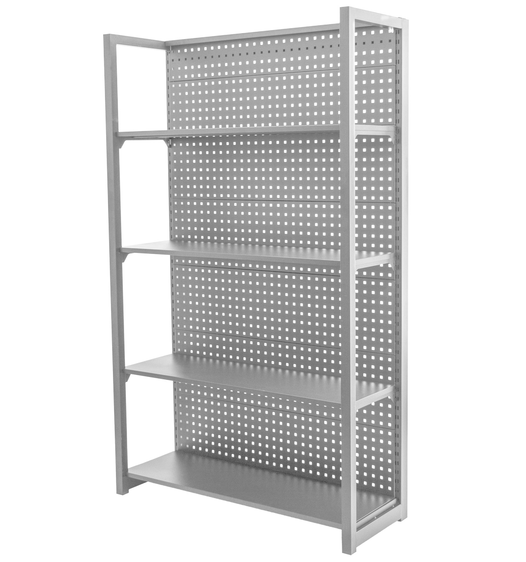 E-shop Kovový regál s dierovanou doskou, 1200 x 458 x 2000 mm - MTJA1200