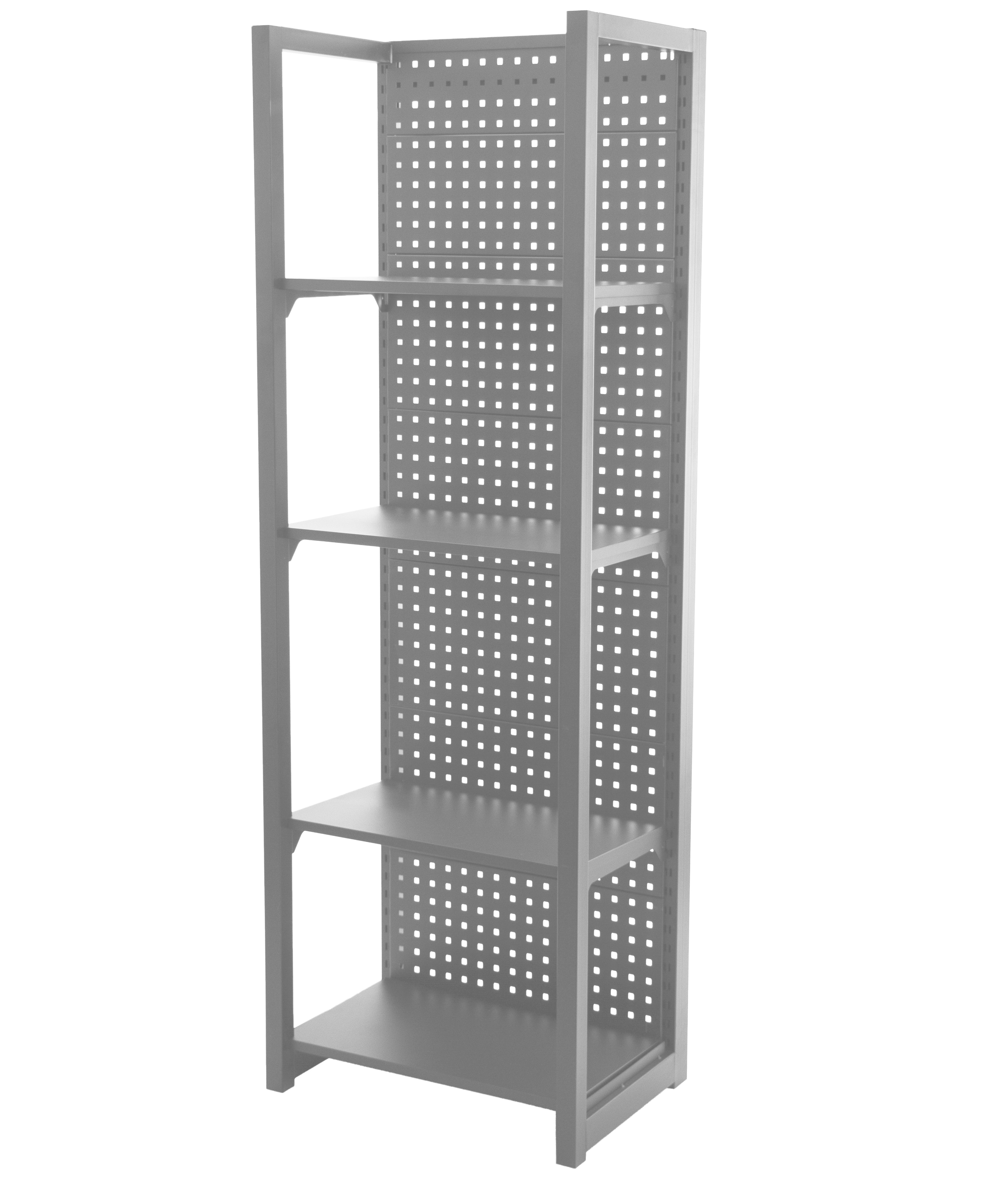 E-shop Kovový regál s dierovanou doskou, 680 x 458 x 2000 mm - MTJA680